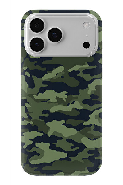 Multitronic حافظة شفافة مطبوعة بتصميم مموه متوافقة مع هاتف iPhone 17 Pro Max