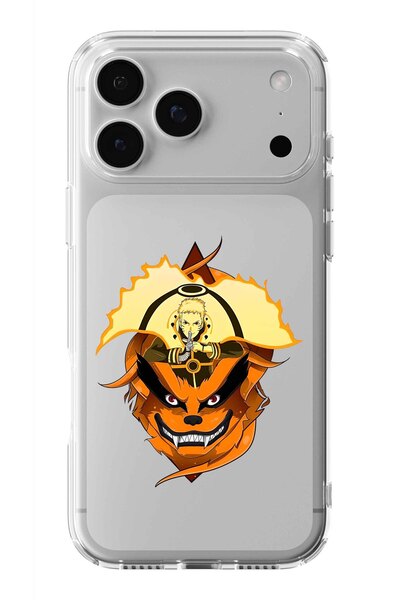 Multitronic حافظة شفافة مطبوعة بتصميم Leica Naruto وKurama متوافقة مع هاتف iP...