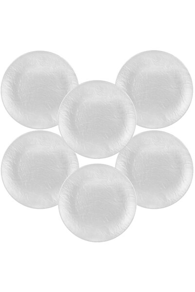 Culinaro Set 6 farfurii melamina Tilda Matt White 26xh2,3cm