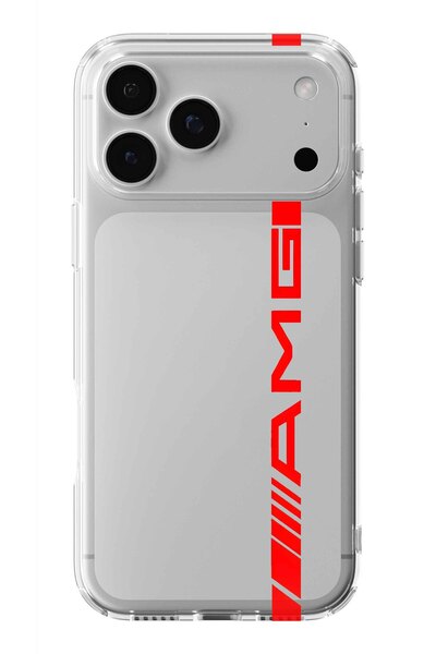 Multitronic حافظة شفافة مطبوعة بتصميم AMG متوافقة مع هاتف iPhone 17 Pro Max