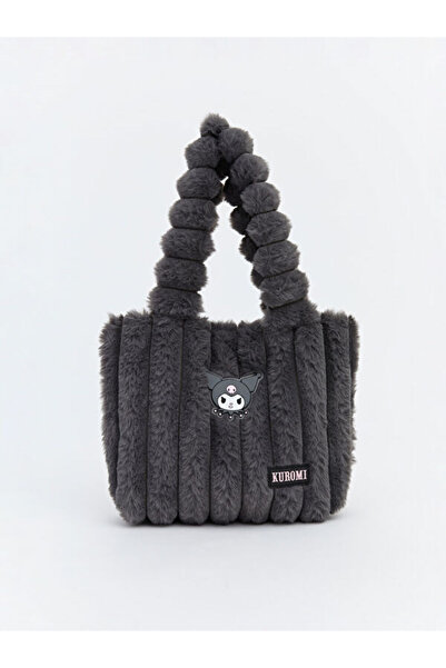 LC Waikiki Geantă de umăr din pluș pentru fete, cu imprimeu Kuromi, de la Shi...