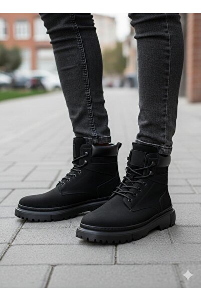 Neco Nubuk Leather Men's Boots, Eva Lightweight Sole