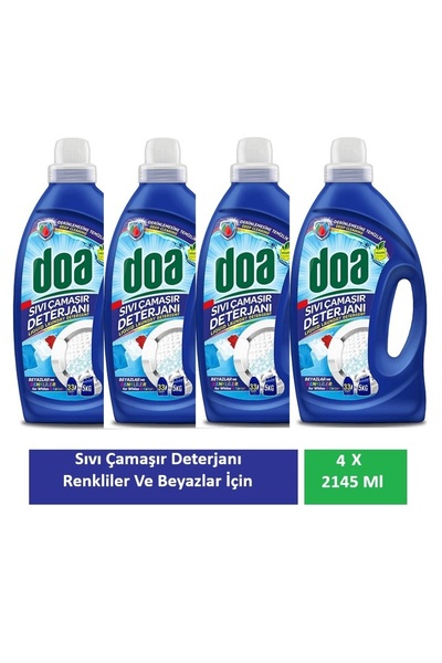 Doa Sıvı Çamaşır Deterjanı Renkliler Ve Beyazlar Derinlemesine Temizlik 4 X 2...