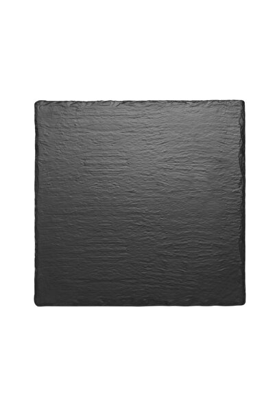 Culinaro Platou melamina patrat Black Slate Effect 25x25xh1cm