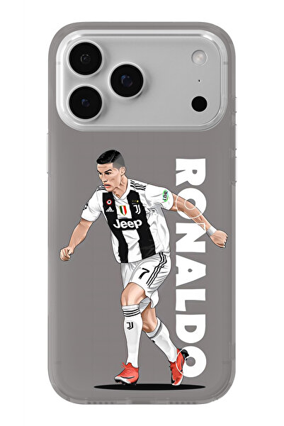 Multitronic حافظة شفافة مطبوعة بتصميم رونالدو متوافقة مع آيفون 17 برو ماكس