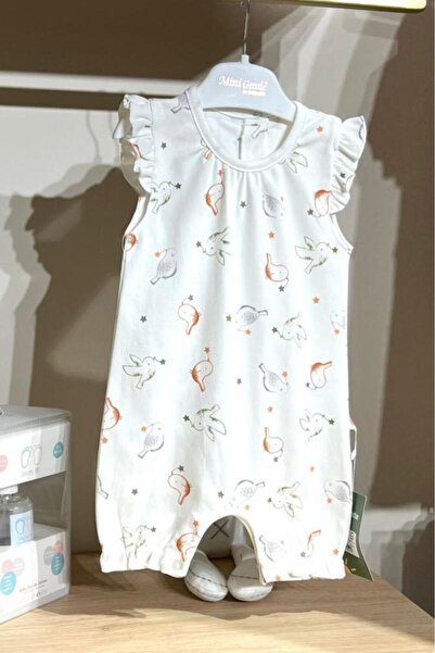 Generic Girls' overalls, size up to 1 year, off-white color
