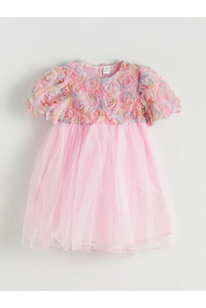 LC Waikiki Φόρεμα για κορίτσια LCW Kids Pink Floral