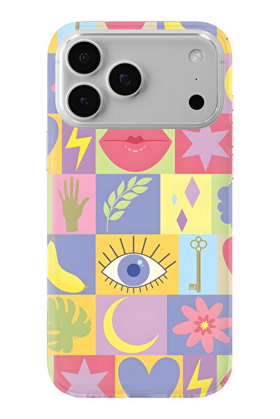 Multitronic حافظة شفافة مطبوعة بتصميم قلب مكسور متوافقة مع iPhone 17 Pro