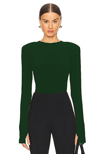 AFR CLOTHES Women's Padded Double Layer Jersey Fabric Bluz