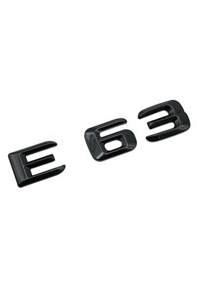 MERCEDES Emblemă E 63 Neagră pentru Portbagaj