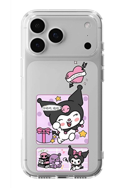 Multitronic حافظة شفافة مطبوعة بتصميم كورومي متوافقة مع آيفون 17 برو ماكس