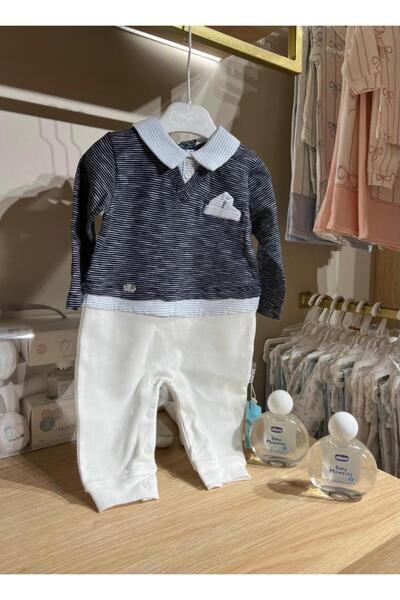 Generic Blue overalls for boys up to one year old