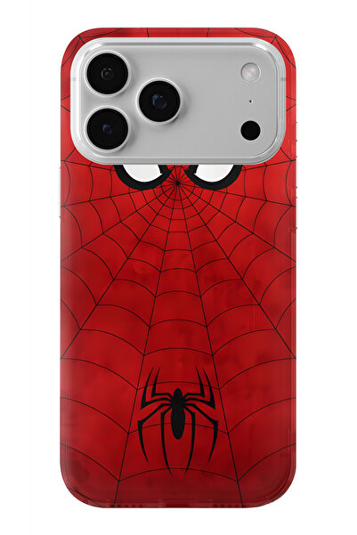 Multitronic حافظة شفافة مطبوعة بتصميم سبايدر مان متوافقة مع هاتف آيفون 17 برو...