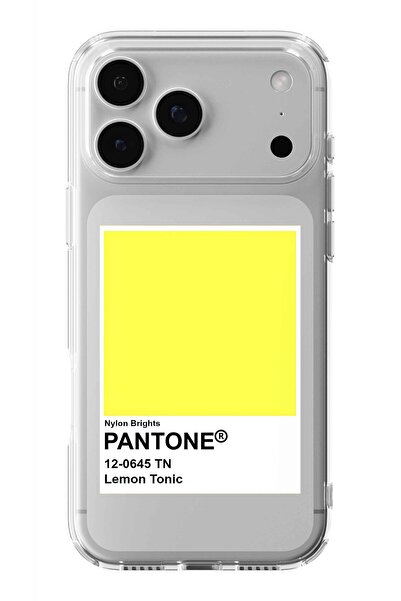 Multitronic حافظة شفافة مطبوعة بتصميم ليمون تونيك متوافقة مع هاتف آيفون 17 برو