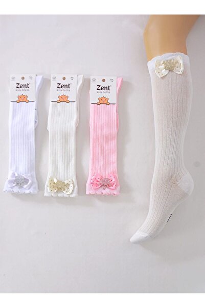 mikam Set de 3 șosete festive de nuntă, până la genunchi