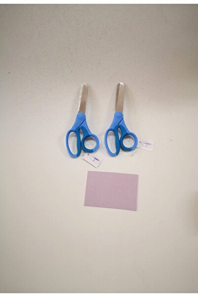 Linea Okul Makası Küt Uçlu 2 Adet Mavi İlköğretim, Orta Öğretim öğrencilerini...