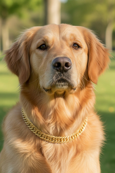 Stoneage Chain Dog Necklace - Leash - Collar