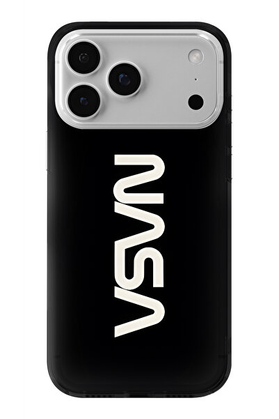 Multitronic حافظة شفافة مطبوعة بتصميم ناسا متوافقة مع هاتف آيفون 17 برو ماكس