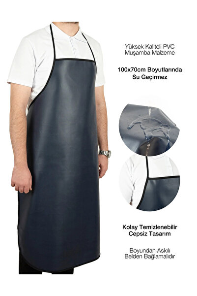 Sero Medikal ASTARLI LACIVERT 70X100 SIVI GEÇİRMEZ bulaşık ve kasap işçi önlük