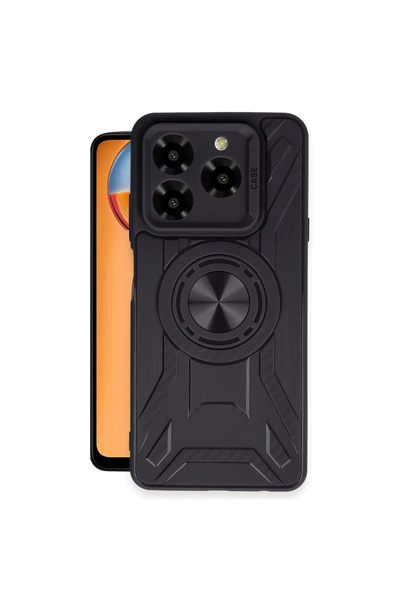 eco port حافظة جنرال موبايل إيرا 50 من السيليكون من لينكولن - أسود