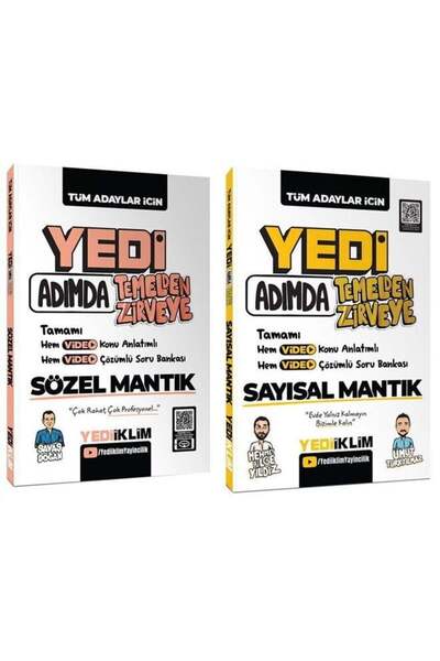 Anla Kazan Yayınları Yediiklim 2026 KPSS DGS ALES YKS 7 Yedi Adımda Sözel + S...
