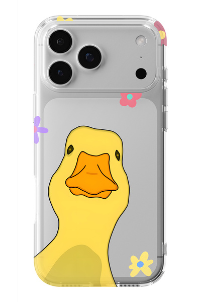 Multitronic حافظة شفافة مطبوعة بتصميم ديك متوافقة مع هاتف iPhone 17 Pro Max