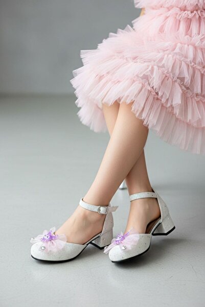 Görkem bebe ayakkabı ve tekstil Pantofi cu toc înalt Kuromi pentru fete