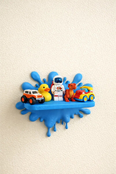 shop 🎨 Dekoratif Sıçrama Tasarımlı Çocuk Odası Duvar Rafı