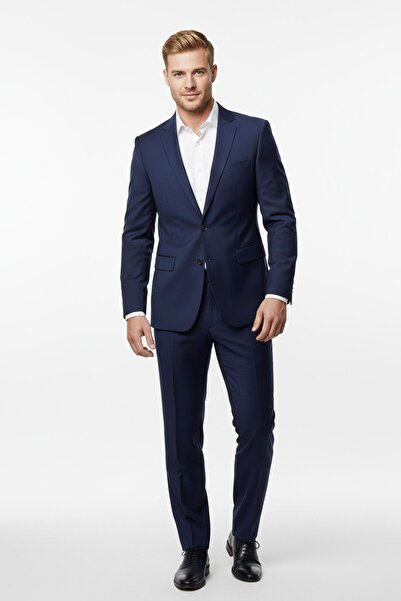 Uki LACİVERT Slim Fit 6 Drop Takım Elbise