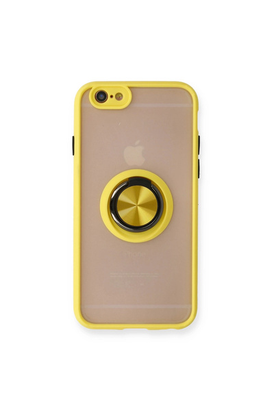 eco port غطاء حماية آيفون 6 من السيليكون بحلقة مونتريال - أصفر