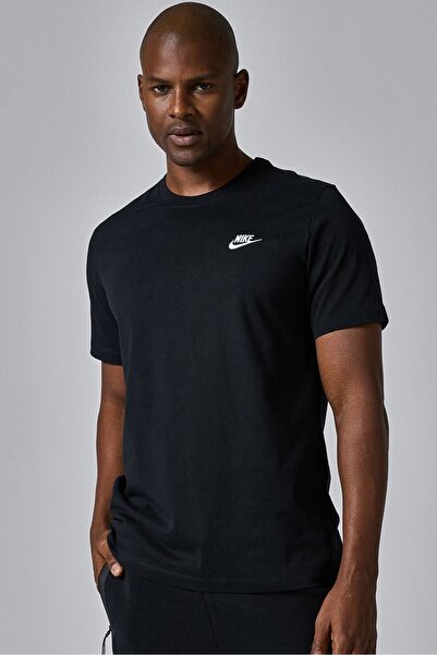 Nike Sportswear Cotton Unisex Short Sleeve Tee Unisex T-Shirt Black