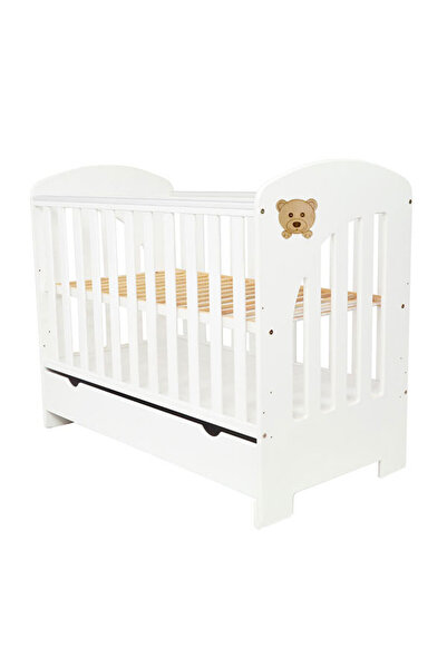 MAMO-TATO Patut bebe din lemn multifunctional Paula Bear -