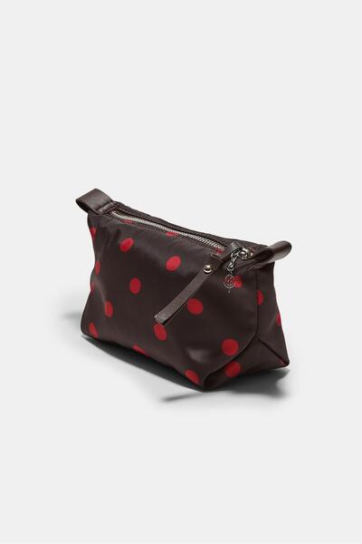 Stradivarius Puantiye makyaj çantası