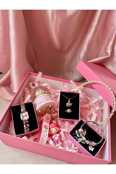 D&Z ACCESSORİES Kadınlar Sevgililer Günü Konseptli Hediye Kutusu |Kar Küresi ...