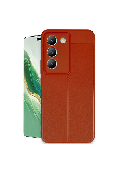 eco port غطاء حماية لهاتف فيفو V30 لايت 4G مع تركيز تلقائي - أحمر