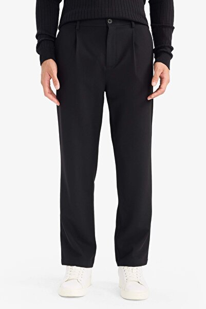 DeFacto Erkek Kanvas Pantolon F8332AX/BK27 BLACK