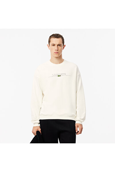 Lacoste سويت شيرت فضفاض مصنوع في فرنسا - SH3878-00-70V
