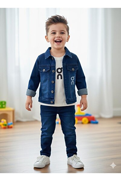 ZEYBABY Set de blugi din 3 piese pentru băieți, de sărbătoare