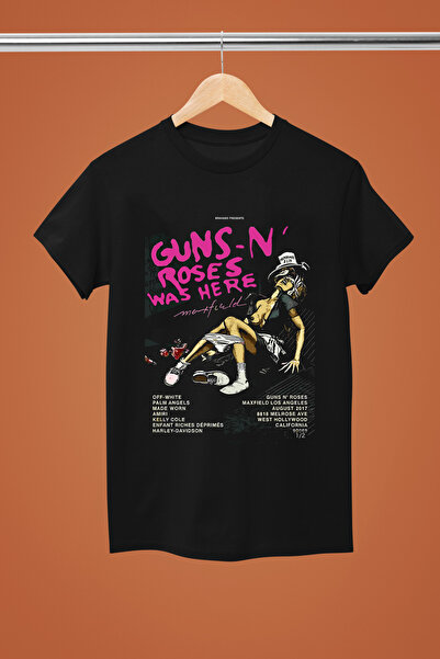 MAGORS Guns N' Roses Printed Cotton Short Sleeve Regular Fit Rock Tshirt