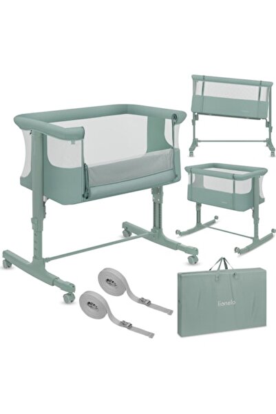 Lionelo Patut co-sleeper, Lionelo, Aurora, 3 in 1, Cu leganare si setare ungh...