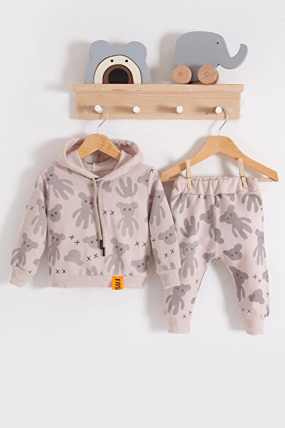 Beruflic Cool Bear Hooded 100% Cotton Baby Boy Set