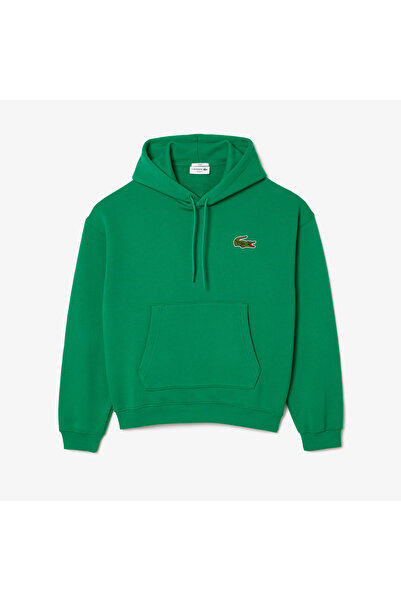 Lacoste Loose Fit Badge Accent Hoodie - SH2754-00-LDM