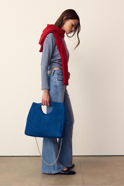 Stradivarius Kare el ve çapraz askılı çanta