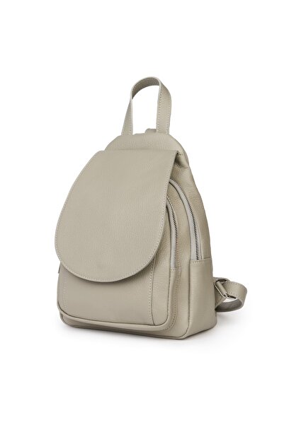 myOwn Dante grey genuine leather backpack