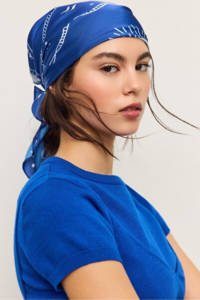 Stradivarius Kalp desenli ip fular