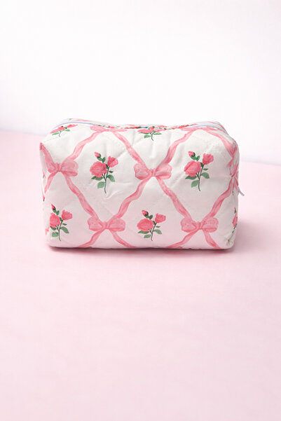 Generic FABRICWORKS Mini Quilted Makeup Pouch