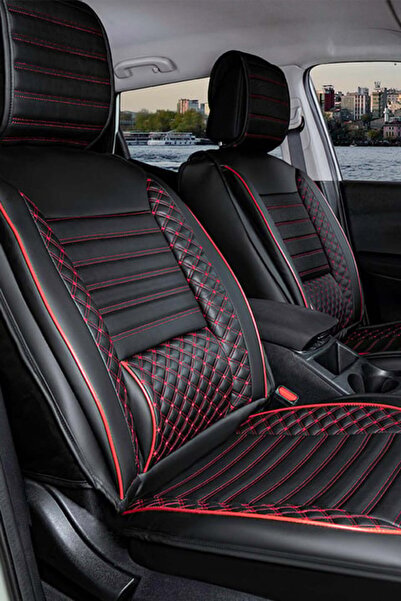 ACKSTORE غطاء مقعد سيارة أوبل كورسا بي متوافق مع الجلد شبه الكامل، طقم من 5 ق...