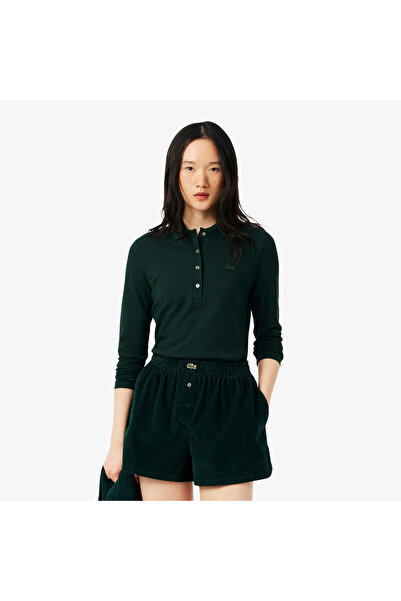 Lacoste Women's Slim fit Stretch Pique Polo Shirt - PF5464-00-YZP