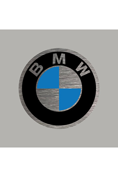 CRF BMW Logo Gerçek Metal Logo Yuvarlak Arkası Yapışkanlı 5 cm 1 Adet