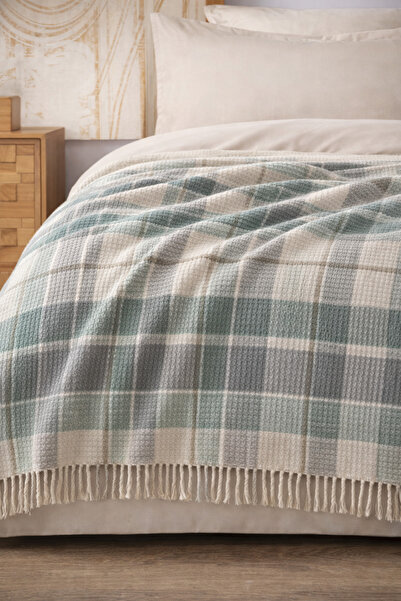 Merinos Pamuklu Cozy Yumuşak Tek Kişilik Battaniye